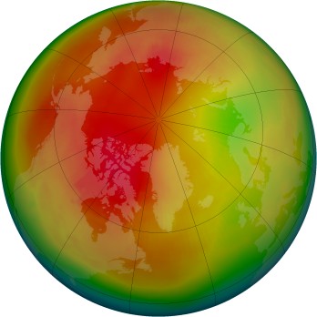 Arctic ozone map for 1979-02